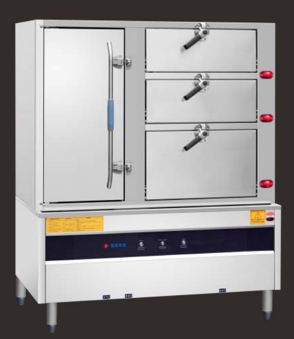 燃气一大三小双系统海鲜蒸柜