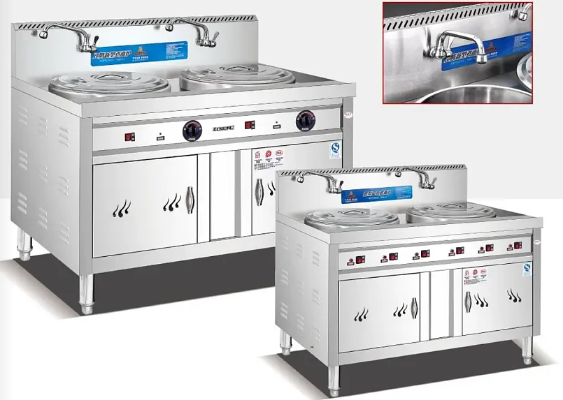 电气双头煮面炉柜